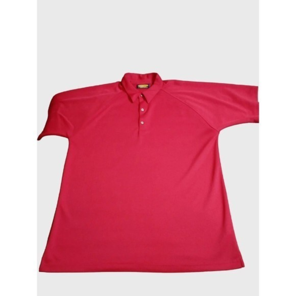 Men's Greg‎ Norman Moisture Wicking Red Polo Shirt Size XL